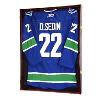 Cadre en tissu et verre moderne personnalisé avec motif floral pour l'affichage de maillots de sport, couleur/taille/logo personnalisable, montage mural