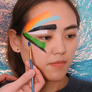 <span class=keywords><strong>Peinture</strong></span> corporelle et visage professionnelle Golden Phoenix à base de minéraux, activée par l'eau, avec logo personnalisé, couleur néon UV, 10g, non toxique, OEM/ODM - Product Image 4