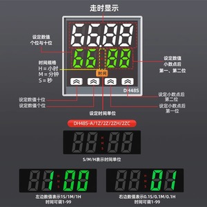 Dh48s Digital Time Relay 24V Din Rail Mount Spdt Relay Output Screw Terminal Cyclic Timer <b>Controller</b> - Product Image 4