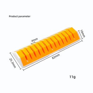 Outil de pêche à <span class=keywords><strong>la</strong></span> mouche à <span class=keywords><strong>la</strong></span> truite en Silicone vert Portable à 13 fentes support d'affichage de leurre semi-fini souple poignée Streamer organisation de <span class=keywords><strong>la</strong></span> pêche - Product Image 2