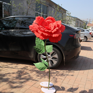 Pronto Stock <span class=keywords><strong>fiori</strong></span> giganti Set di <span class=keywords><strong>peonia</strong></span> artificiale EVA schiuma finestra di nozze mostra gigante <span class=keywords><strong>peonia</strong></span> fiore - Product Image 2