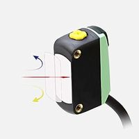 Sensor fotolistrik NPN BGX-35N dengan tampilan LED 400MM jarak deteksi cahaya 2MM menyebarkan Titik reflektif ukuran teori Laser
