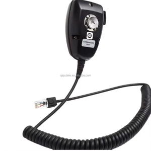 Pulate DTMF-toetsenbord Handmicrofoon TPU-spiraalkabel RJ45 8P8C-connector Push-to-<span class=keywords><strong>Talk</strong></span> Mobiele tweerichtingsradio Cardioïde plastic luidspreker - Product Image 3
