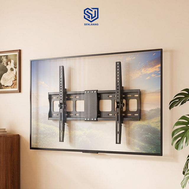C68 New Arrival Heavy Duty Steel Universal 32"-75" Tilt TV Wall Mount Bracket for Flat/Curved LCD/LED TVs 40KG Load Capacity