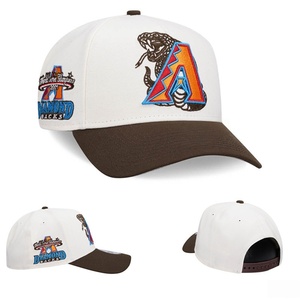 Casquettes New Era originales de haute qualité, <span class=keywords><strong>5</strong></span> panneaux plats, unisexe, snapback, broderie 3D personnalisée, denim, velours, sport, ajustables - Product Image 1