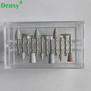 Pietra di lucidatura composita dentale Denxy per Handpiece a bassa velocità contrangolo Kit RA 0309 lucidatrici in Silicone ceramico - Product Image 4