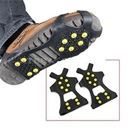 Crampons à glace, crampons à traction en silicone hautement élastiques, crampons antidérapants pour la marche sur la neige et la glace