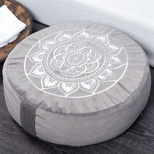 Cojín de meditación Premium, almohada de meditación de alforfón de terciopelo grande, cojín de asiento de Yoga y meditación, venta al por mayor - Product Image 1