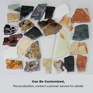 Thiết kế mới lục giác tổ ong Brass Inlay gạch đá cẩm thạch trắng với bàn chải vàng thép không gỉ Gạch Mosaic tay sơn S - Product Image 3