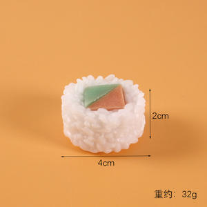 แม่เหล็กติดตู้เย็นรูปอาหารจำลอง PVC ซูชิญี่ปุ่น แม่เหล็กติดตู้เย็นรูปปลาแซลมอน อาหารญี่ปุ่นจำลอง โมเดลซูชิขนาดใหญ่ - Product Image 6