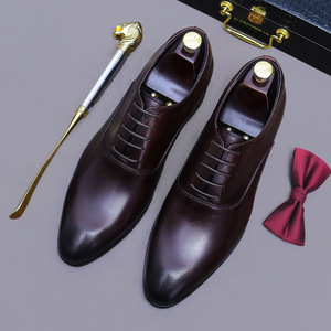 Casual invisible <b>height</b>-<b>increasing</b> <b>shoes</b>, business formal leather <b>shoes</b> genuine leather English-style <b>shoes</b> Oxford wedding <b>shoes</b> - Product Image 2