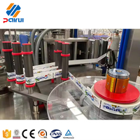 Machine d'étiquetage automatique rotative à haute vitesse pour bouteilles d'eau minérale en plastique avec colle thermofusible OPP 18000BPH