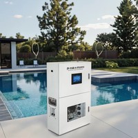 Pompe doseuse automatique pour piscine extérieure avec contrôle de la qualité de l'eau, du pH et de l'ORP, télécommandée