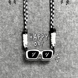 Lunettes de soleil multicolores Stick Figure Salted Fish Back Clip Phone Rope Diagonal Long Rope Hanging Shoulder - Product Image 1