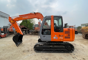 รถขุดฮิตาชิ ZX70 มือสอง สภาพดี เครื่องยนต์เดิม ราคาถูก รถขุดตีนตะขาบฮิตาชิ 70 สำหรับงานถนนขนาดเล็ก - Product Image 3
