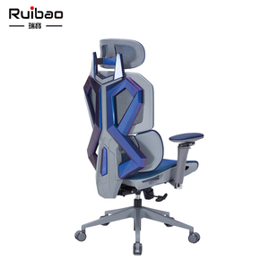 Ruibao Ergonomic Adjustable <strong>Red</strong> Black Racing Style Computer <strong>Office</strong> <strong>Chair</strong> Lumbar Support 360 Swivel Mesh Gaming High Adjustable - Product Image 3