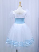 Robe de tutu de danse de ballet rouge Giselle pour filles et femmes, costume de scène, longues robes de danse de ballet