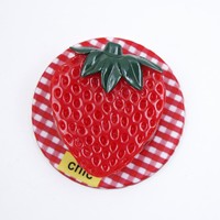 Support de téléphone de bureau en plastique compatible avec les étuis Air-Pouch, modèle Strawberry Tomato - Support de téléphone mains libres compatible