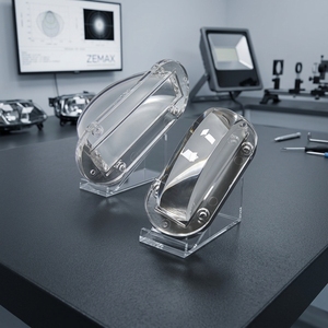 Lentille LED en PMMA de qualité optique, haute puissance, transmission lumineuse de 90 %, conception double concave pour projecteur extérieur haute puissance - Product Image 1