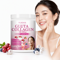 Collagène en poudre de marque personnalisée 300g, en stock, livraison rapide, OEM ODM, saveur canneberge, complément beauté, éclaircissant pour la peau, pour femmes