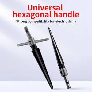 High-Speed Steel Conical <strong>Reamer</strong> and Hole Expanding Machine Woodworking Chamfering <strong>Tool</strong> with Hard Alloy Spiral Drill Bit - Product Image 4