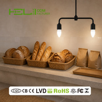 Ampoules LED 8W 720Lm Bougie E27 37X107Mm Garantie 1 an Ra 80 Fournisseur OEM en gros pour l'éclairage de plafond de bureau