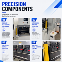 Dobladora de Metal CNC de 3T y 200 mm que Ahorra Espacio para la Producción de Soportes, Cajas de Control y Herrajes de Precisión