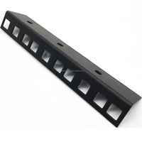 Console de mélangeur d'équipement Audio en métal épais professionnel de 2.0mm bande de Rail de support noir simple 3U/6U/10U/16U accessoires matériels