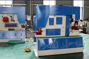 140t Tấm CNC thủy lực đa chức năng ironworker sắt công nhân máy - Product Image 3