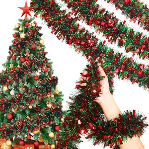 New Christmas decoration 2-meter <b>wool</b> strip <b>red</b> and green party flower festival decoration color strip wholesale - Product Image 2