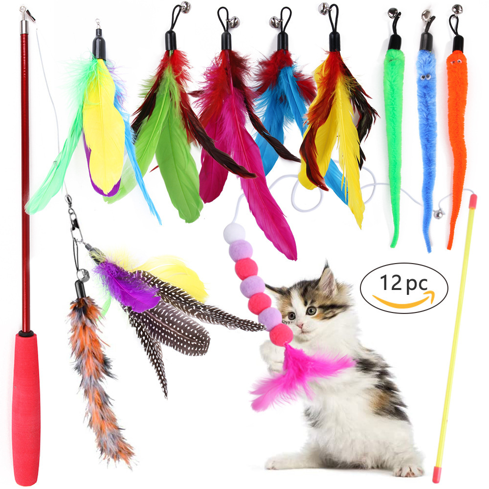 12 paquets de jouet de chat sert-B