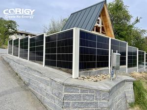 Nouveau produit Expansion facile de la longueur de la clôture Orientation d'installation horizontale ou verticale Panneau solaire Clôture photovoltaïque PV - Product Image 4