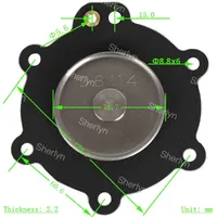 1.5 pouces DB114 vanne à impulsion électromagnétique VNP214 VNP314 Kit de réparation de diaphragme en plastique OEM personnalisable