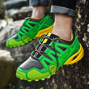 High quality outdoor rubber sole safety waterproof climbing sports salamon water sport hiking safety shoes for men