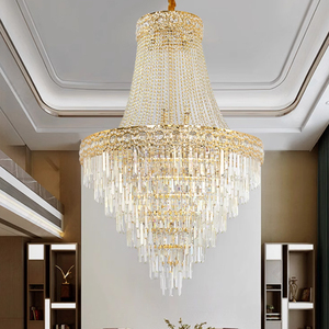 Lámpara colgante de cristal contemporánea de 220V, candelabro de luz moderno para sala de estar, Control remoto de gran tamaño, hoteles, restaurantes, bares - Product Image 3