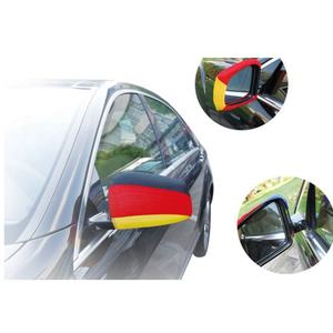 Drapeaux nationaux Beckon personnalisés de haute qualité pour rétroviseurs de voiture allemands, bannières avec logo d'équipe pour les fans de sport, décorations de voiture pour le jour du match - Product Image 1
