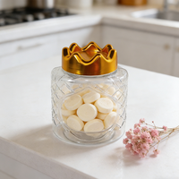 Pot en plastique PET rond pour biscuits, en-cas et aliments, emballage alimentaire en PET