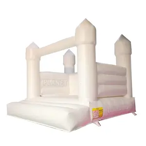 Hot sale white inflatable bouncer inflatable white full white castle bounce house with slide inflatable white bouncer