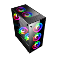 Haute qualité Core I9 I7 I5 32GB Ram SSD HDD RTX 3060 3070 580 8GB carte graphique ordinateur de jeu PC de bureau