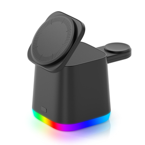 El más vendido RGB Atmosphere Portable 3 en 1 Estación de carga inalámbrica magnética plegable <span class=keywords><strong>para</strong></span> <span class=keywords><strong>iPhone</strong></span> 15/14/13 Pro Max15/13 Pro - Product Image 2
