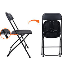 Chaises pliantes de jardin d'extérieur adaptées aux mariages et aux hôtels