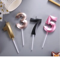 Bougie numérique dorée à paillettes métalliques pour anniversaire, Nouvel An, Pâques et autres occasions – Nouveauté