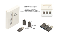 Adaptador USB Tipo C de Aleación de Zinc con Diseño Personalizado y Logotipo OEM, Conector USB C Macho a Hembra, Adaptador OTG Mini, Venta al Por Mayor
