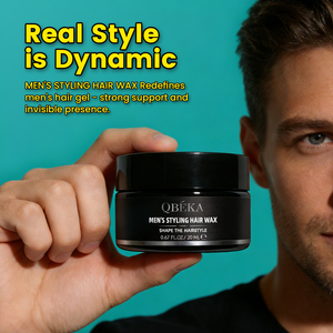 QBEKA <span class=keywords><strong>Cire</strong></span> et pâte coiffante bio à tenue forte anti-frisottis pour cheveux courts à mi-longs - Product Image 5