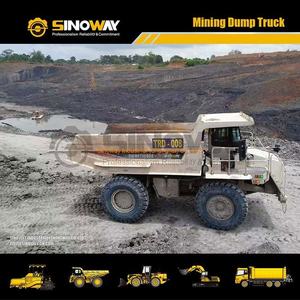4X2รถบรรทุกเฟรมแข็ง SINOWAY 90ตันการทำเหมืองแร่รถขนดินในสภาพที่ดี - Product Image 4