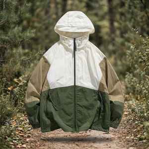 Wholesale Autumn Sporty Unisex Thin <b>Long</b> Sleeve Waterproof Eco-Friendly Breathable Garment Dyed Quick-Dry Windproof <b>Jacket</b> - Product Image 3