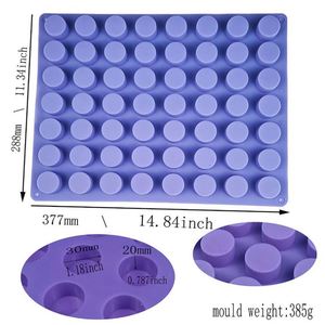 แม่พิมพ์ซิลิโคนทรงกลม 56 ช่อง สำหรับทำลูกอมแข็ง ช็อกโกแลต และน้ำแข็ง - Product Image 2