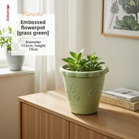 Plante succulente artificielle verte en résine plastique, pot de fleurs au design rustique classique, écologique, décoration de jardin d'intérieur, violet