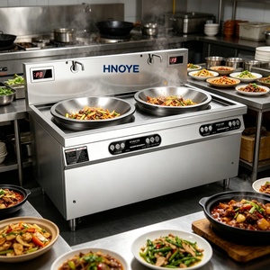 Quemador de Inducción Comercial para <span class=keywords><strong>Wok</strong></span>, Doble Cabezal, 3000W Cada Uno, para Comida Rápida China - Product Image 6