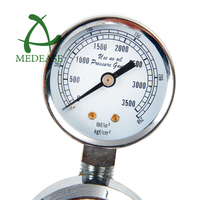 Régulateur de débit d'oxygène pédiatrique MEDEASE haute précision à étage unique en aluminium pour gaz argon 180x150x250